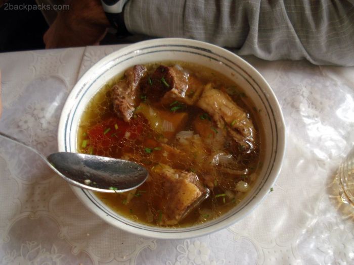 Uzbek traditional soup (too greasy)
