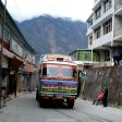 Nepali truck on the streets of Zhangmu